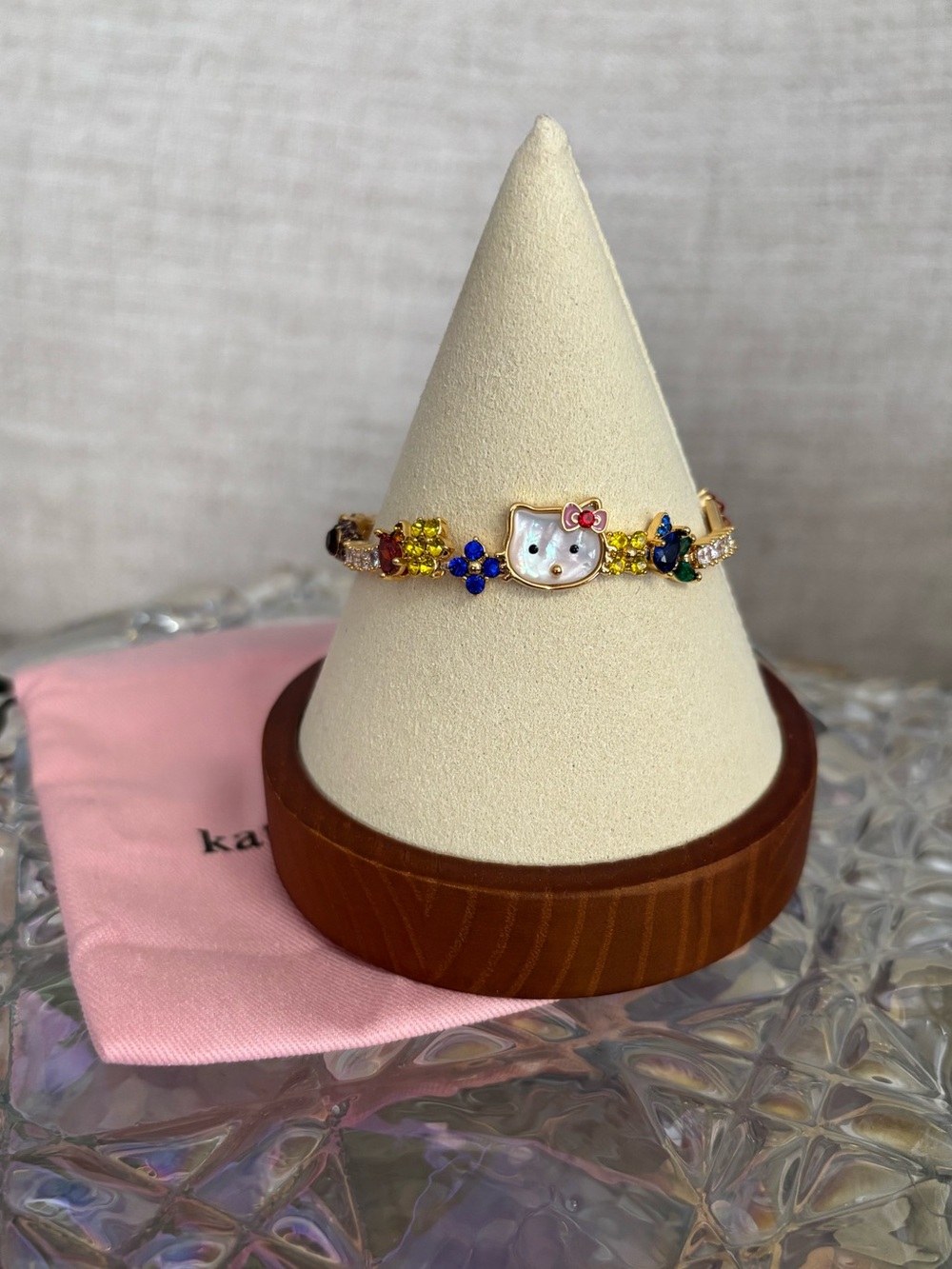 Hello Kitty by Kate Spade New York Tennis Bracelet New with Tags NWT